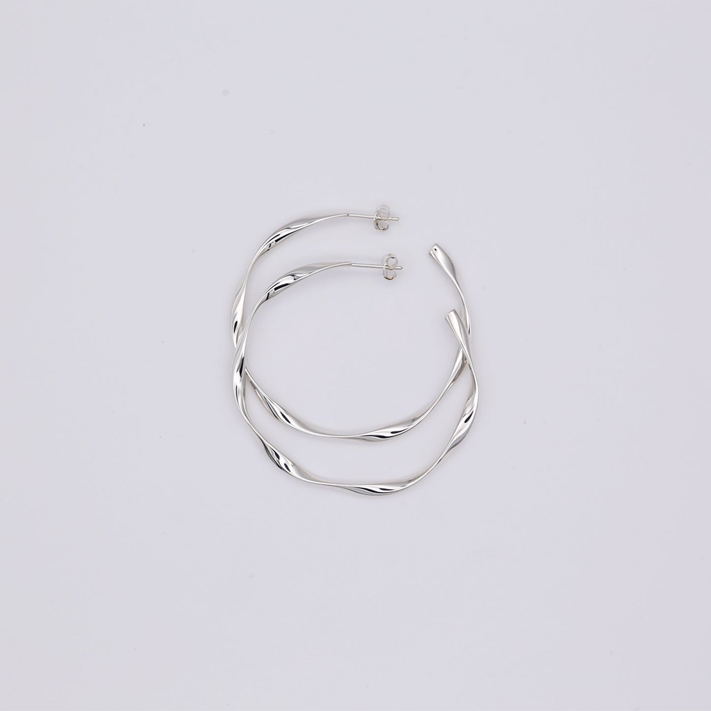 IPPOLITA Lightweight Medium Hammered Hoop Earrings in 925 Silver